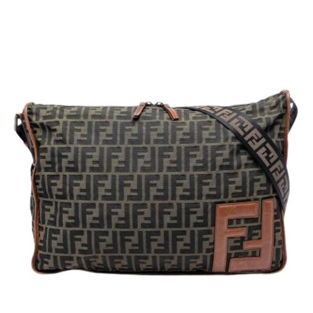 Fendi Vintage Pre-owned Canvas Crossbody Bag - Vintage - Dame - Brun - ONE SIZE - Uld