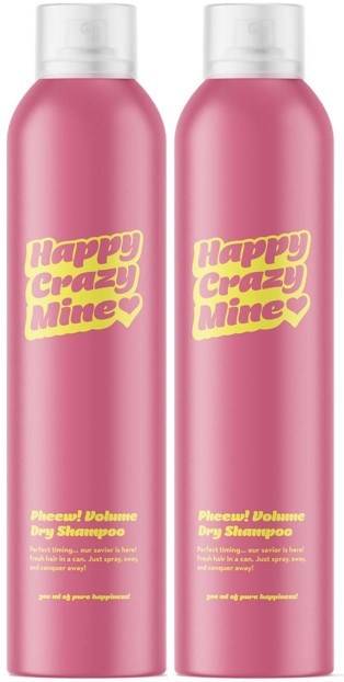 Happy Crazy Mine Pheew! Volume Dry Shampoo 2 x 300 ml
