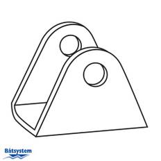 Båtsystem U-beslag, Ø:25mm, m6
