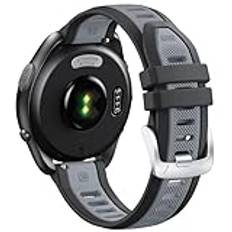 ANBEST Armband för Garmin Vivoactive 5/Vivoactive 3/Forerunner 245/165/645 armband-20 mm, silikonersättningsarmband för Garmin Venu/Venu 2 Plus/Venu SQ 2 armband