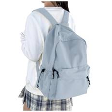 HYC00 Ryggsäck skola dam vardagsresor ryggsäck för flickor pojkar skolryggsäck kvinnor 14 tums laptop ryggsäck vattentät lätt skolväska tonåringar dagsryggsäck för college,Blå