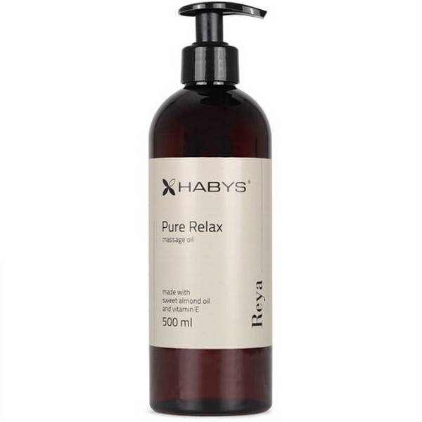 Massageolie Reya Pure Relax, 500 ml. - Massageolie og varmere - Wellnessudstyr.dk.