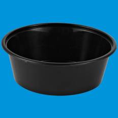 Salatbowl 10 oz 300 ml Ø120 x 40 mm. Sort PP, 50 stk