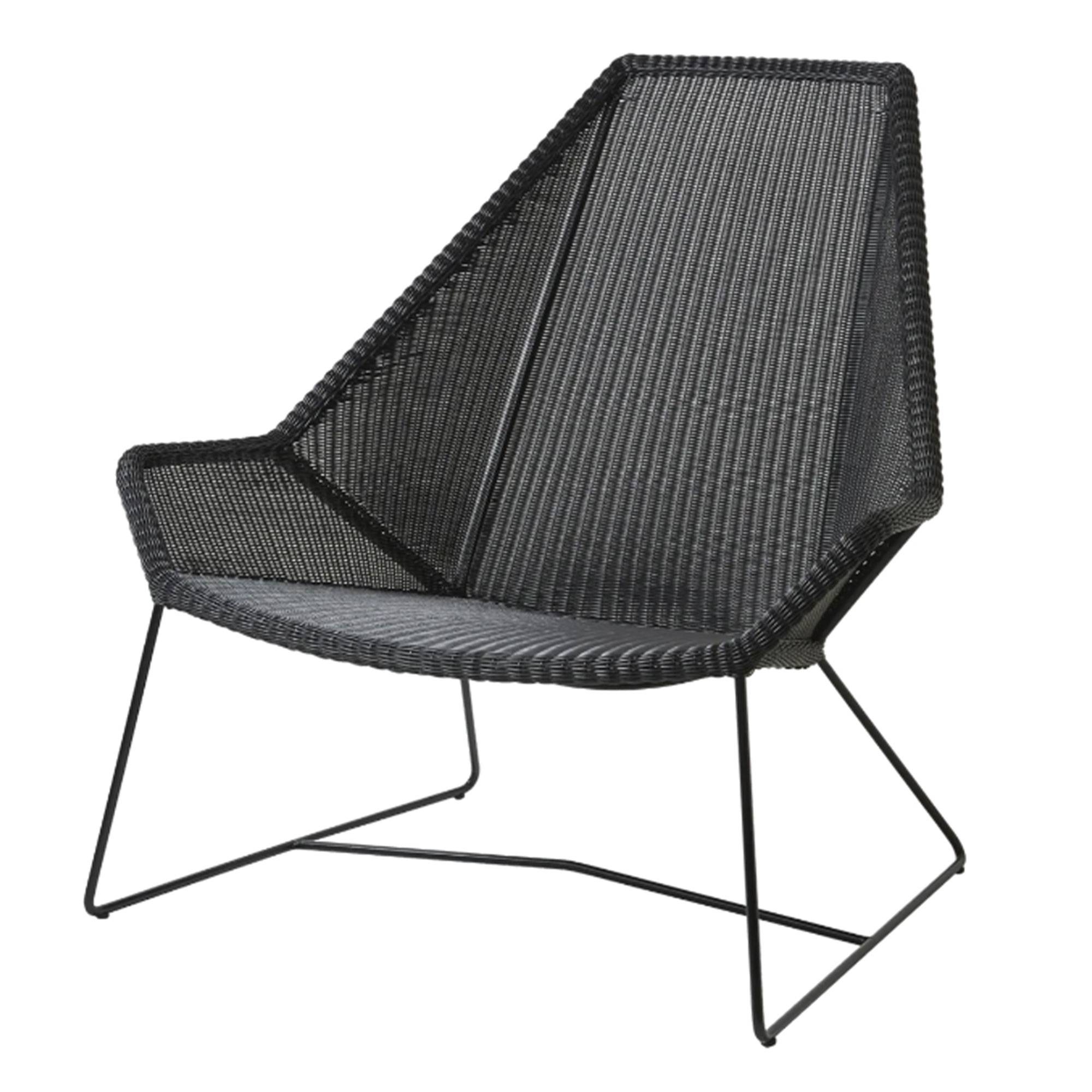 Breeze Highback Loungestol Black Ingen hynde.