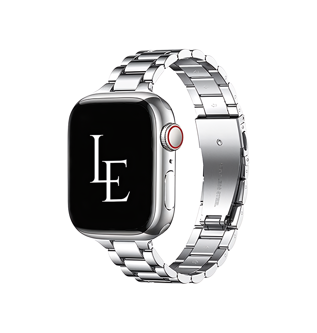 Apple Watch (38/40/SE/41/42mm) - L'Empiri™ Thin Stål Urlænke - Sølv
