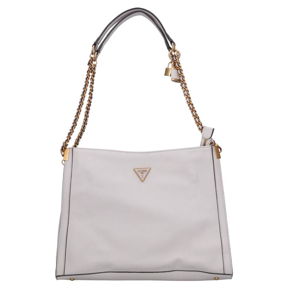 Guess Shemara Charm Shopper - Tasker - Dame - Grå - ONE SIZE - Bomuld