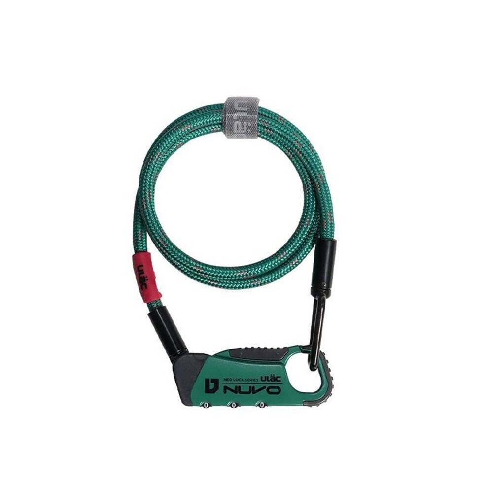 ULAC Bicycle Nuvo Lock ULAC K6D Bicycle Combo Lock Three Digit Password Combination Password Security Lock for Bicycle Green