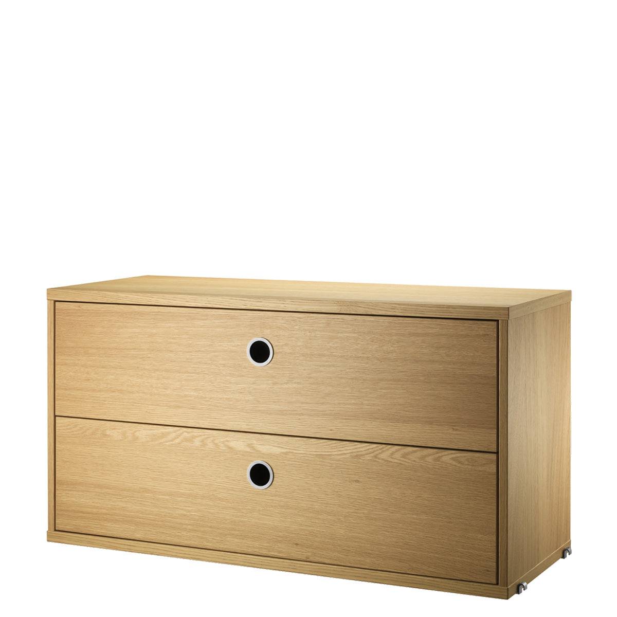 String Chest Of Drawers - 78x30 - Oak