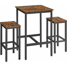 Barbord med Barstol Set - Matbord med 2 Stolar 65 cm Sits Höjd