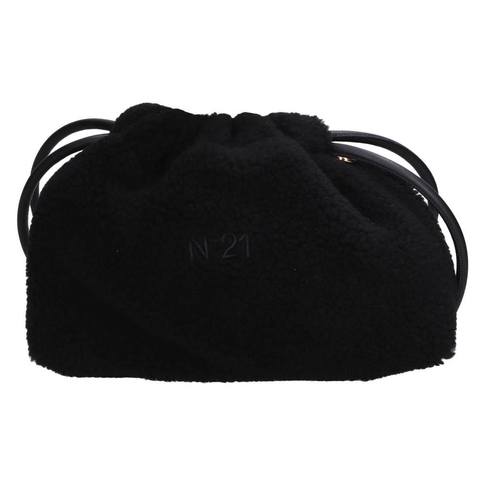 N21 Eva Stof Taske - Tasker - Dame - Sort - ONE SIZE - Uld