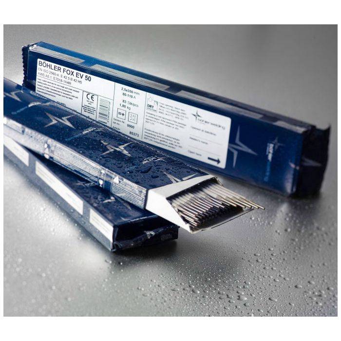 BÖHLER FOX EV 50 basisk elektrod 2,5 × 350 mm 1,2 kg