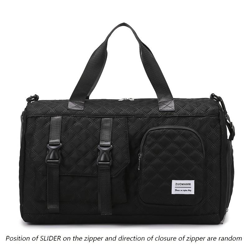Large Capacity Argyle Travel Duffle Bag, Sports Gym Bag - Spacious & Portable For Overnight Trips