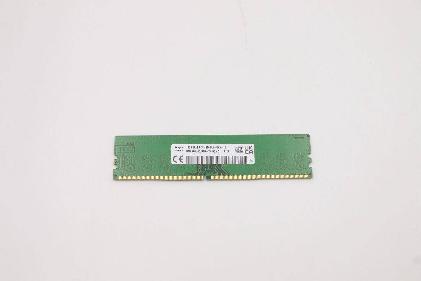 16GB DDR4 UDIMM memory