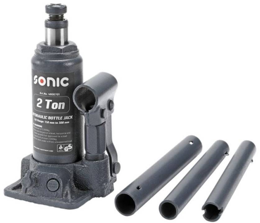 SONIC 4800701 Donkraft 2t, Flaskedonkraft, Hydraulisk