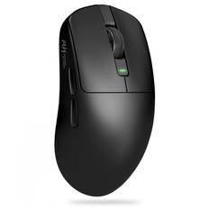 RK ROYAL KLUDGE RK M3 Wireless Gaming Lightweight PAW3950 Optical 42000 8000Hz Polling 5 Customizable Black Mouse, Rechargeable, 47g, Sensor, svart
