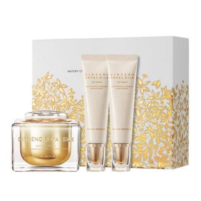 Nature Republic Ginseng Royal Silk Vattenaktig Kräm & Ögonkräm Set (3-delad)