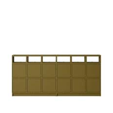 Muuto Stacked Reol Konfiguration 1 Brungrøn