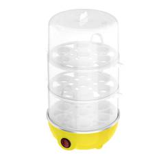 Multifunctional Ttriple Layer Electric Eggs Boiler Cooker Steamer Chinese Plug Yellow gul