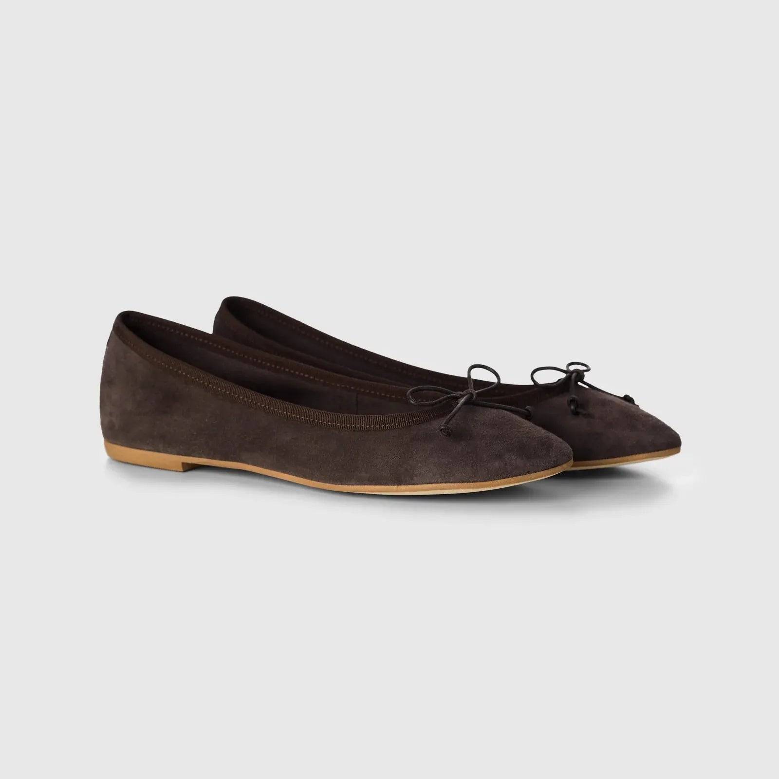 Ballerina - Nubuck Brown - 38