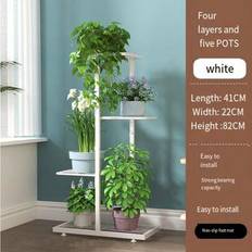 1 st Växtställ Metall Flera blomkrukhållare Hylla Inomhus Utomhus Planteringslåda Display Hyllenhet För uteplats Trädgård Hörn Balkong Vardagsrum - Multifärgad (Multi-size)