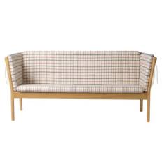 FDB Møbler Sofa 3 pers. Erik Ole Jørgensen J149 - Natur/Dusty Blå
