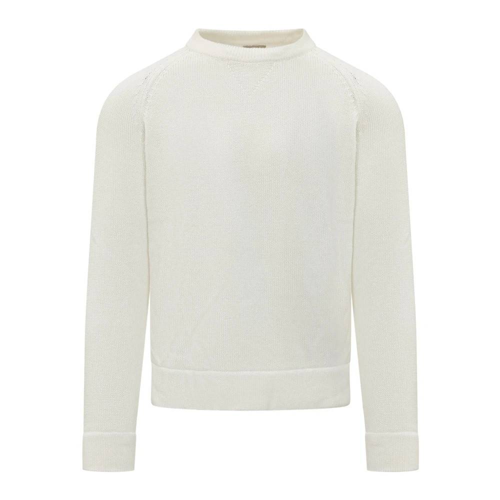 Rakkì - Minimal Stickad Sweatshirt Stickade Tröjor - Herr - M -