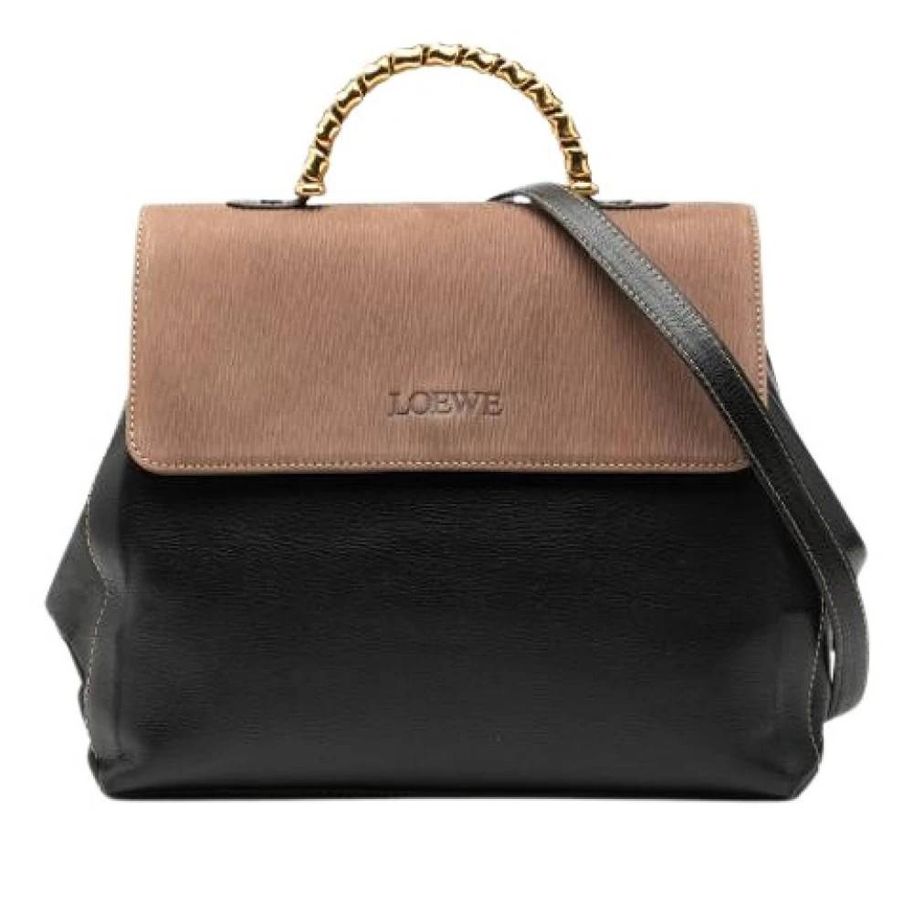 Loewe Pre-owned Pre-owned Læder Skuldertaske - Vintage - Dame - Flerfarvet - ONE SIZE - Uld
