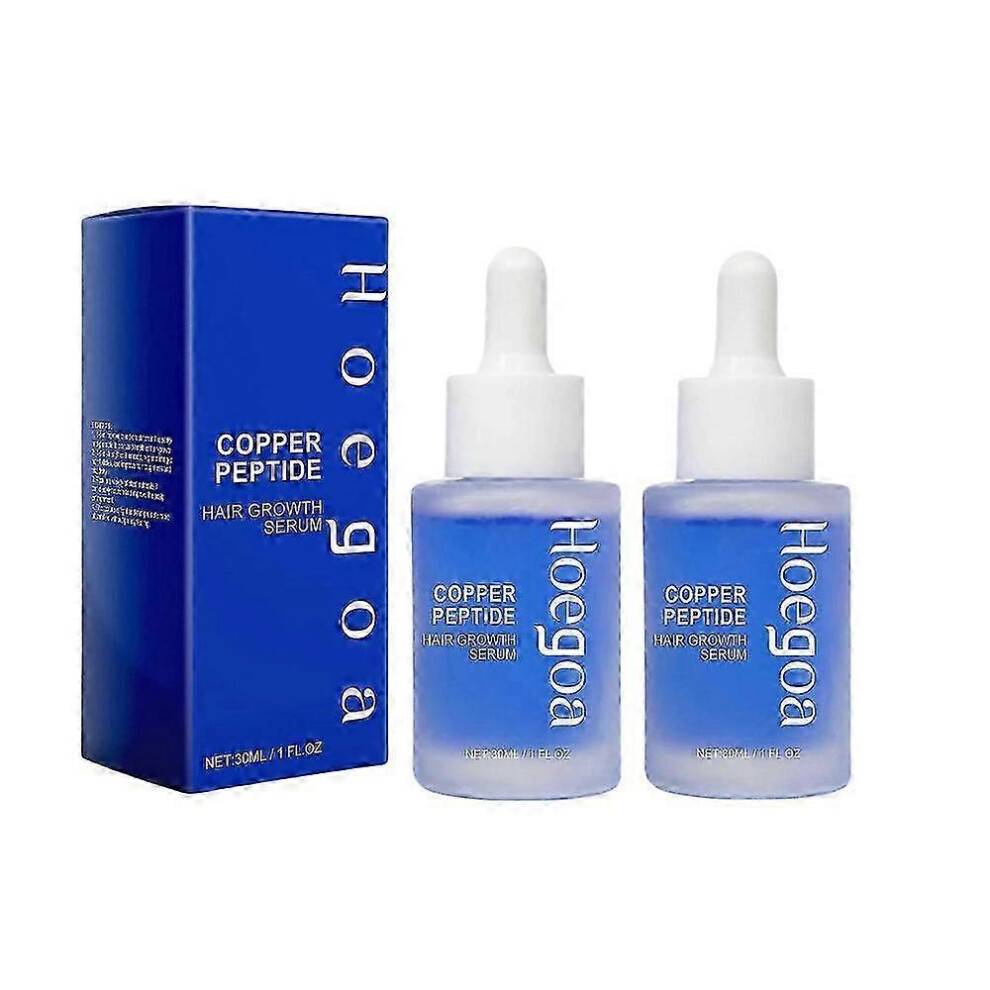 (2PCS) Copper Peptide Hair Regrowth Formula GHK-CU & AHK-CU, Copper Peptide Hair Growth Treatment Serum For Men and Women New Arrival