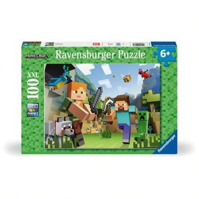 Minecraft 100Pieces Jigsaw Puzzles Kids Age 6Years+ 12004176 - Multifärgad