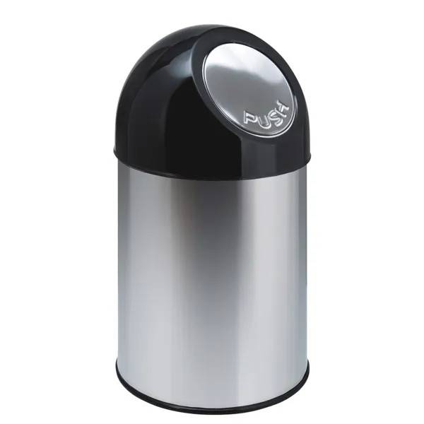 Sopkorg med push-lock silver/svart 30 L