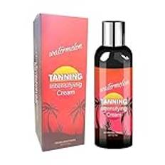 Intensifying Tanning Cream - Fuktgivande solbränna för utomhussol,Vattenmelonsmak En accelerator sol, solkrä för solstolar och utomhussol för snabbare solning Botiniv