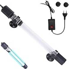 CYTGOUPER UV Aquarium Clean Light, Aquarium Sterilisator Lamp Tank Vattenrening Alg Water Clean Lamp för simbassänger Damm Fish Tank Filter Pump 220V (11W)