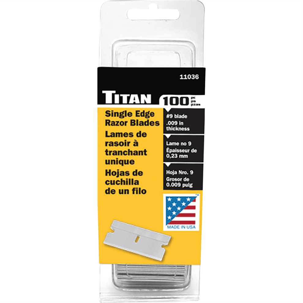 Titan Tools11036 100 stk. #9 Enkeltkantede Barberblade
