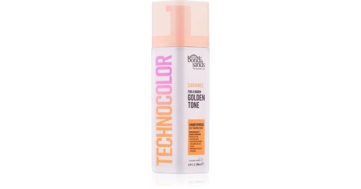 Bondi Sands Technocolor Caramel mousse autoabbronzante colore Warm Hydrated Glow 200 ml