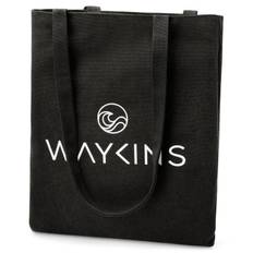Waykins - Liten svart tote bag i bomull