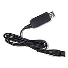 USB till DC 15 V laddningskabel rakapparat ström laddningssladd adapter USB-laddare för QP6510 QP6520 QP6530 QP6550 QP6505 QP6620 rakapparat