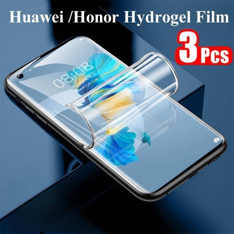 3 st Mjuk Hydrogelfilm för Honor X9a X9b X7b 5G Honor 600 Pro Honor 400 90 Magic 7 6 5 Pro Huawei P60 P50 Mate 60 50 Pro Skärmskydd Inte Glas