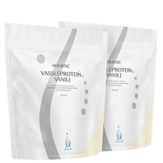 2 x Holistic Vassleprotein 750 g Vanilj