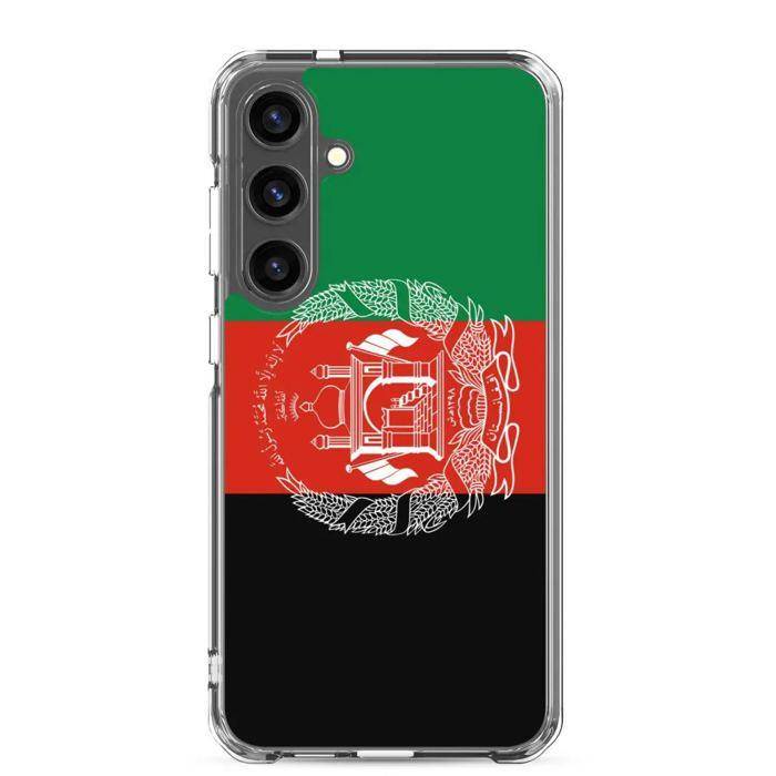Phone Case – Flag of Afghanistan – Compatible with Samsung Galaxy S24 Ultra – Soft Case – Durable and Shockproof – Pixelforma