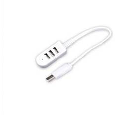 Universal usb hub 3/4 port usb 2.0 med kabel höghastighets mini hub socket mönster splitter kabel adapter för laptop pc surfplatta - 01 korta 3 in 1