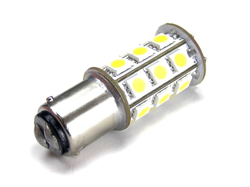 Varm Hvid 24 x SMD LED Pære 10-30V, 1142 - Ba15D