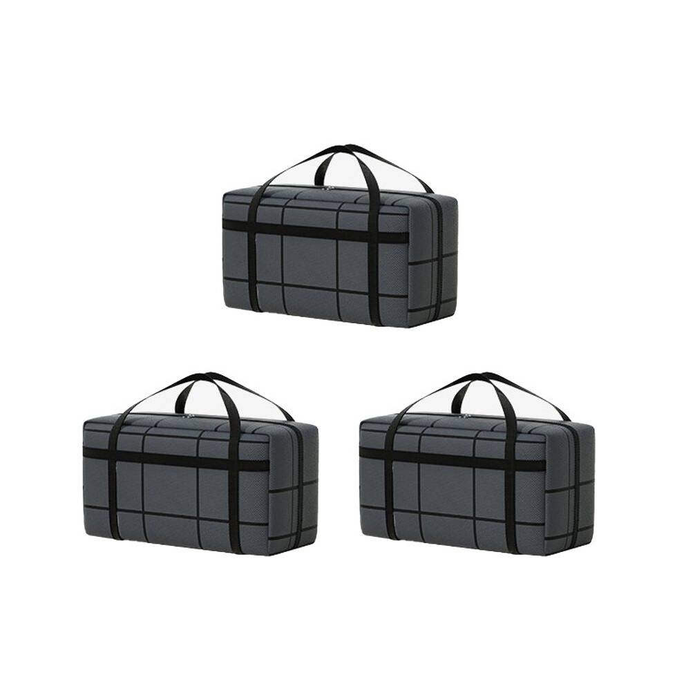3X Large-Capacity Clothes Quilt Storage Bag Moving Storage Bag Portable Hand-Held Dustproof Luggage Bag 90L
