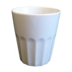 Amalie Mugg 250 Ml Riflet Hvid