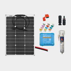 Solcellspaket för fast installation Juni Solar Junction Box, 60 W, monokristallin, flexibel, 12 V, 580 x 540 x 3 mm, med MPPT-regulator (10 amp) + kablar + säkringshållare & säkring + lim