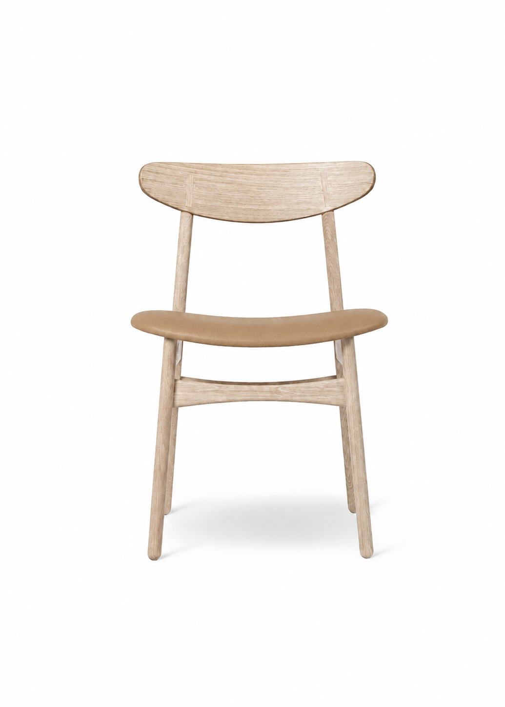 CH30P Spisestol, sæbebehandlet eg, Thor 325 læder af Hans J. Wegner - Jacobsen Plus