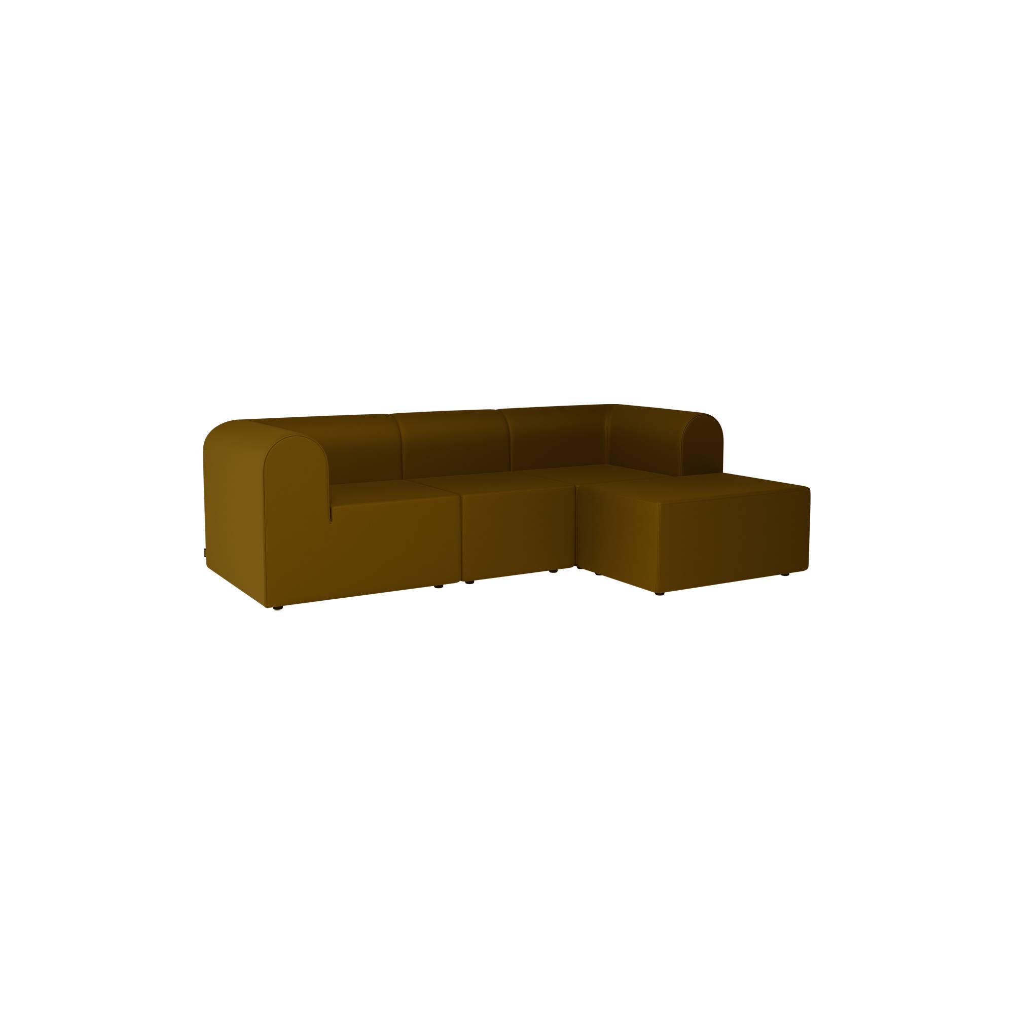 Paradigm 3-personers Sofa Med Puf, Steelcut 985.