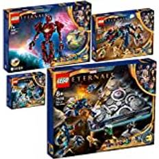 BRICKCOMPLETE Lego Set om 4: 76156 Domo, 76155 The Eternals: In Arishems skugga, 76154 deviantens bakgrund! & 76145 Eternals luftattack