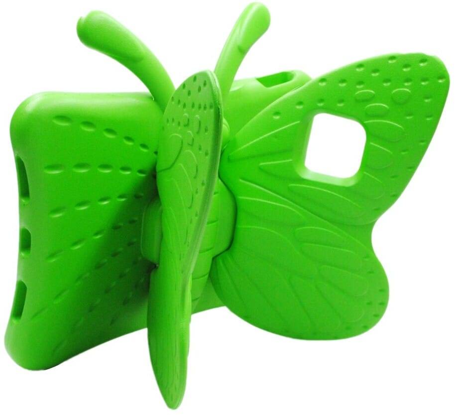 Trolsk Barnskal 3D Fjäril med Stativ (iPad Pro 11/Air 5/Air 4) - Grön