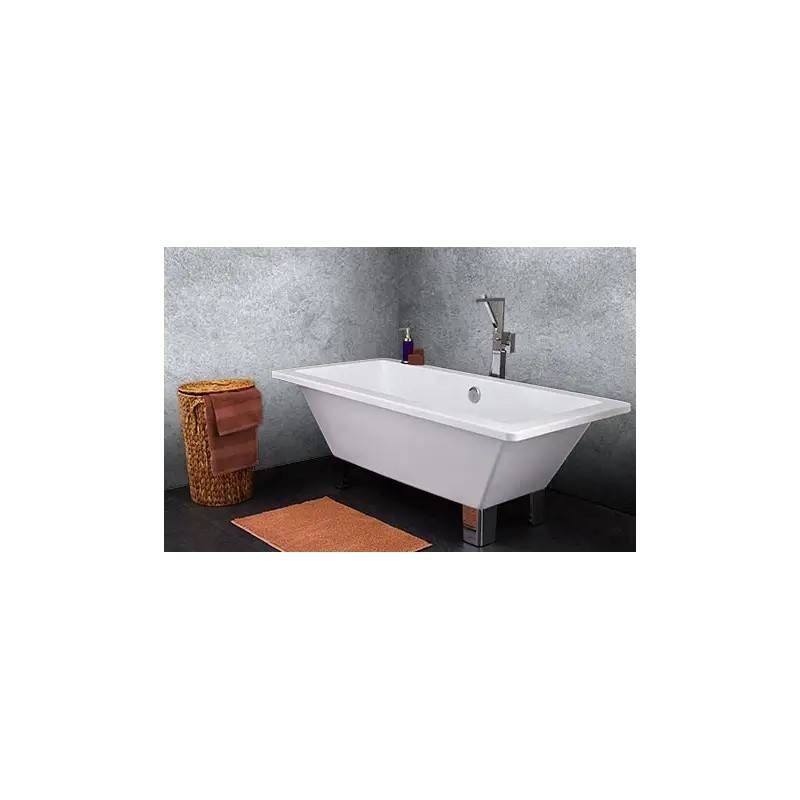 TopDesign fritstående firkantet badekar 170 X 80 cm