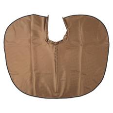 Waterproof Hair Cutting Cape Home Salon PU Leather Hair Dye Cape Beard Apron for Styling Shampoo brun